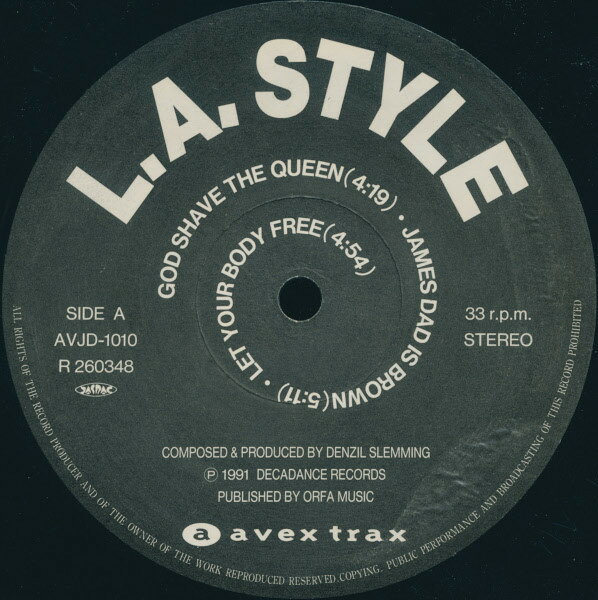 【中古】12” L.A. Style James Brown Is Dead AVJD1010 Avex Trax /00250