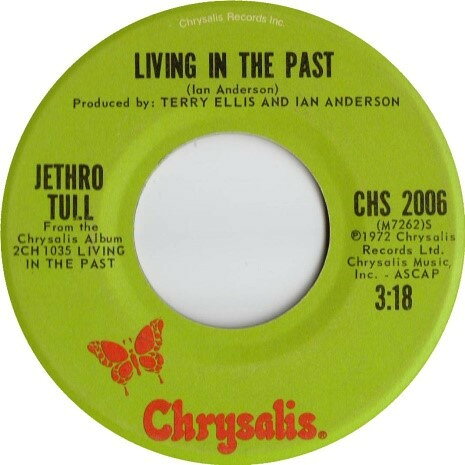 【中古】7” Jethro Tull Living In The Past / Christmas Song CHS2006 Chrysalis /00080
