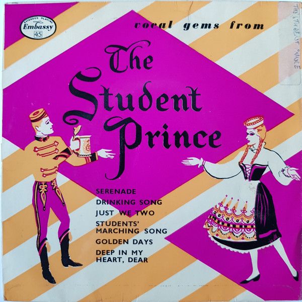 ・アーティスト Ost, Embassy Light Opera Company ・タイトル Vocal Gems From "the Student Prince" ・レーベル・型番 EMBASSY WEP1019 ・フォーマット 7インチレコード(CDではありません) ・コンディション(盤) 良い (VG+) ・コンディション(ジャケット) 可 (VG) ・コンディション(帯) オビなし ・特記事項 【カバー変色】【盤に浅い跡】 サンプル画像です。実際の商品の画像ではありません 商品写真はバーコード/カタログ番号に対応したサンプル画像ですので、お送りする商品の画像ではありません。帯やライナーなどの付属品は、特記事項に記載されている場合のみ含まれます。プロモやカラーレコードなどの仕様についても、該当する場合のみ特記事項に記載しています。 【ご購入前に必ずご確認ください】 ・本店サイト(www.recordcity.jp)とは価格、送料が違います ・本店サイト、その他支店のオーダーとは同梱発送できません ・注文確定後に別の注文を頂いた場合、注文同士の同梱は致しかねます。 ・別倉庫から発送しているため、店頭受け渡しは対応しておりません ・一部商品は他の通販サイトでも販売しているため、ご注文のタイミングによっては商品のご用意ができない場合がございます。 ・土日祝日はお休みです 金曜・祝前日9時以降のご連絡またはご入金は、返答または発送が週明け・祝日明けに順次対応となります。 ・ご購入後のキャンセル不可 ご購入後のキャンセルはいかなる理由においてもお受けできません。ご了承の上、ご購入くださいませ。 ・日本郵便(ゆうパック/ゆうメール)によるお届けになります。 ・中古品であることをご理解ください 当ストアでは中古商品を主に販売しております。中古品であることをご理解の上ご購入ください。また、一部商品はRecordCityオンラインストアで試聴可能です。 ・返品について お客様のご都合による返品は一切承っておりません。 表記の内容と実際の商品に相違がある場合、また針飛び等で返品・返金をご希望される場合は、商品の到着後1週間以内にご連絡ください。商品の返送をこちらで確認後、キャンセル・返金を行います。 コンディションVG以下の商品は返品できません。プレイに影響のない表面のこすれ傷、プレス起因のノイズ盤は返品の対象外です。 【コンディション表記】 ・ほぼ新品(M-)(Like New) 完全な新品。未使用。当店ではほぼ使用しません ・非常に良い(EX)(Excellent) 中古盤として美品な状態。わずかな経年を感じるものの傷みを感じさせない、当店基準で最高の状態 ・良い(VG+)(Very Good Plus) 丁寧に扱われた中古品で、軽い使用感がみられる。 ・可(VG)(Acceptable) 使い込まれた中古品で、「良い」よりもさらに使用感がみられる。 ・悪い(VG-)(Bad) 状態が悪いアイテム。使用の保障はなく、再生不可、針飛び、目立つノイズがあるかもしれない。状態によるクレーム不可。返品不可。 ・非常に悪い(G)(Very Bad) 「悪い」よりさらに状態が悪いアイテム。使用の保障はなく、再生不可、針飛び、目立つノイズがあるかもしれない。状態によるクレーム不可。返品不可。 ・ジャンク(Fair)(Junk/Fair) 割れている、反っている、水ダメージがある、カビ、ジャケットが分離している、ひどい書き込み、ひどい擦れなど最低の状態。使用の保障はなく、再生不可、針飛び、目立つノイズがあるかもしれない。状態によるクレーム不可。返品不可。 ・ジャンク(Poor)(Junk/Poor) 割れている、反っている、水ダメージがある、カビ、ジャケットが分離している、ひどい書き込み、ひどい擦れなど最低の状態。使用の保障はなく、再生不可、針飛び、目立つノイズがあるかもしれない。状態によるクレーム不可。返品不可。