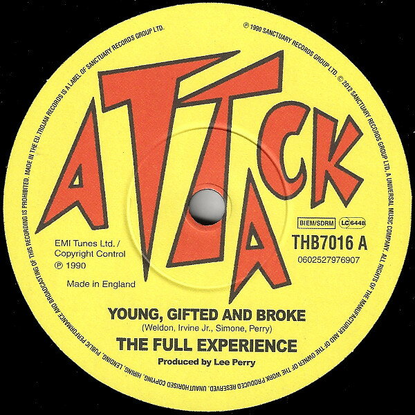 【中古】英7” Full Experience Young, Gifted And Broke / Cant See You THB7016 Attack /00080