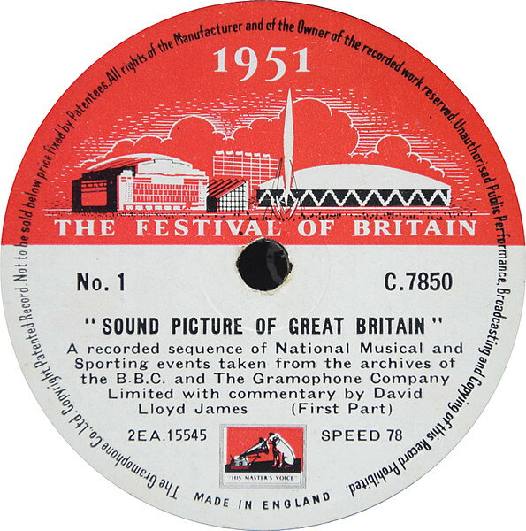 【中古】英78RPM/SP David Lloyd James Sound Picture Of Great Britain C7851 HIS MASTERS VOICE 12 /00500