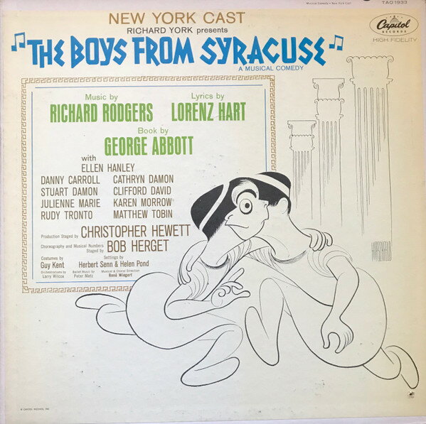 쥳ɥƥ ŷԾŹ㤨֡šLP New York Cast Boys From Syracuse TAO1933 Capitol Records /00260פβǤʤ1,078ߤˤʤޤ