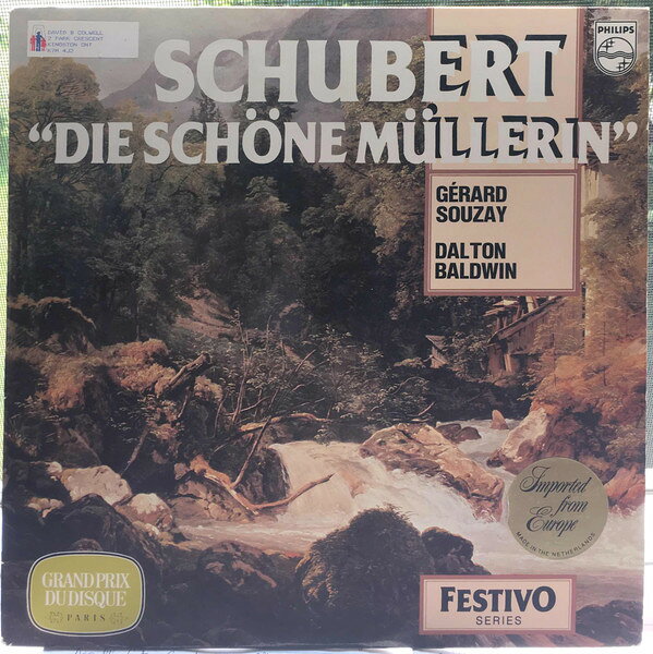 蘭LP Franz Schubert , Gerard Souzay Die Schone Mullerin 6570076 Philips /00260