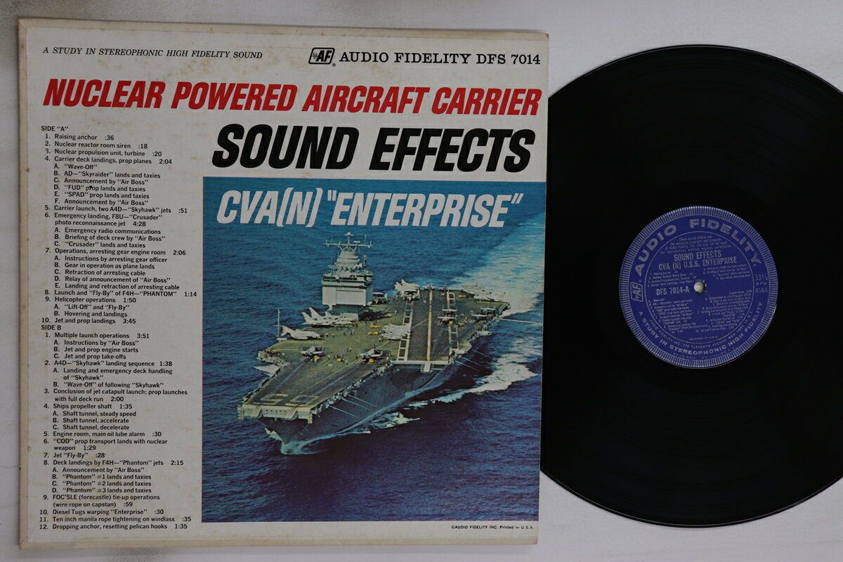 【中古】米LP Various Nuclear Powered Aircraft Carrier Sound Effects DFS7014 AUDIO FIDELITY /00260