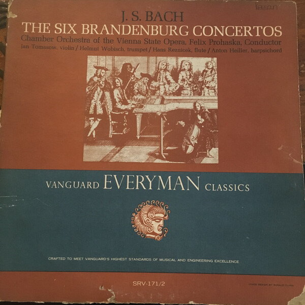 【中古】米2LP Johann Sebastian Bach The Six Brandenburg Concertos SRV171 Vanguard Everyman Cl /00660