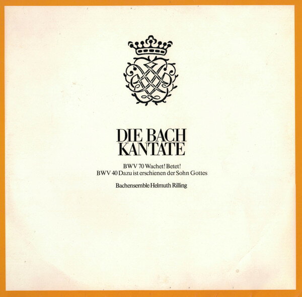 【中古】独LP Johann Sebastian Bach , Bach-E Die Bach Kantate: BWV 70 Wachet! Betet! / BWV 40 Da ..
