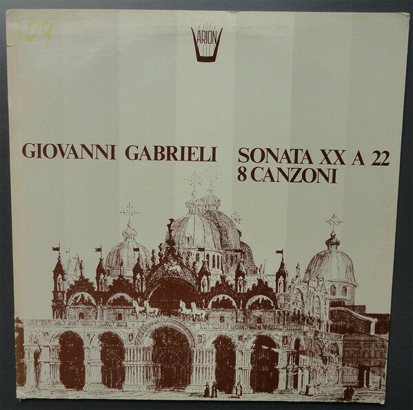 【中古】米LP Giovanni Gabrieli - Harmonie D Sonata XX A 22 8 Canzoni ARN90612 Arion /00260