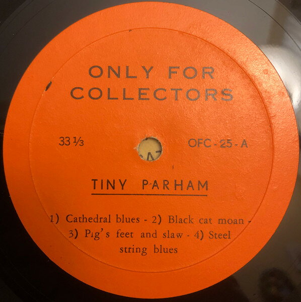 Artist Name: J - 【中古】10” Tiny Parham Tiny Parham OFC25 ONLY FOR COLLECTORS /00200