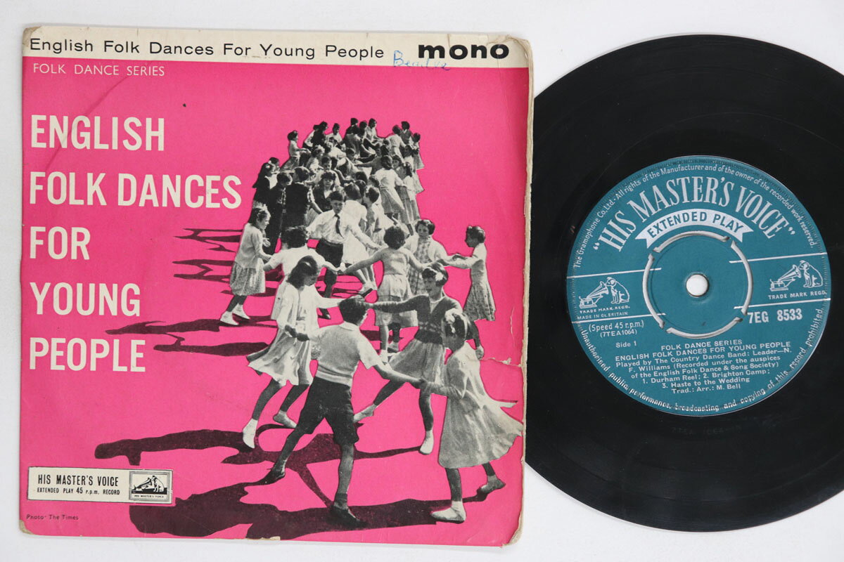 7” Country Dance Band English Folk Dances For Young People Durham Reel / 7EG8533 HIS MASTERS VOICE DI /00080