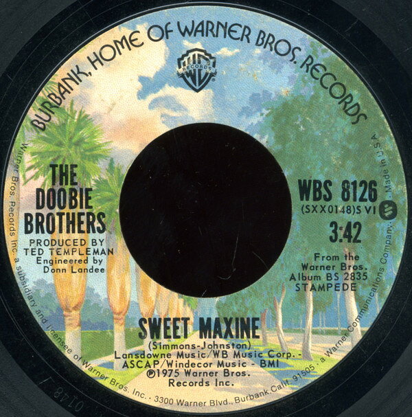 【中古】7インチ Doobie Brothers Sweet Maxine / Double Dealin Four Flusher WBS8126 Warner Bros. Records