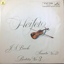 【中古】LP ヤッシャ・ハイフェッツ Jsバッハ 無伴奏奏鳴曲第2番イ短調 無伴奏パルティー LS2111 VICTOR RED SEAL /00260