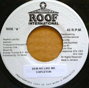 【中古】ジャマイカ7” Capleton Dem No Like Me NONE Roof International /00080
