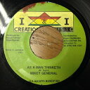 【中古】ジャマイカ7” Mikey General As A Man Thinketh NONE Creation Star Music /00080