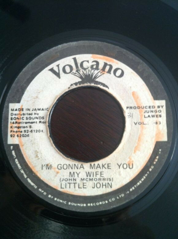 【中古】ジャマイカ7” Little John Im Gonna Make You My Wife NONE Volcano /00080