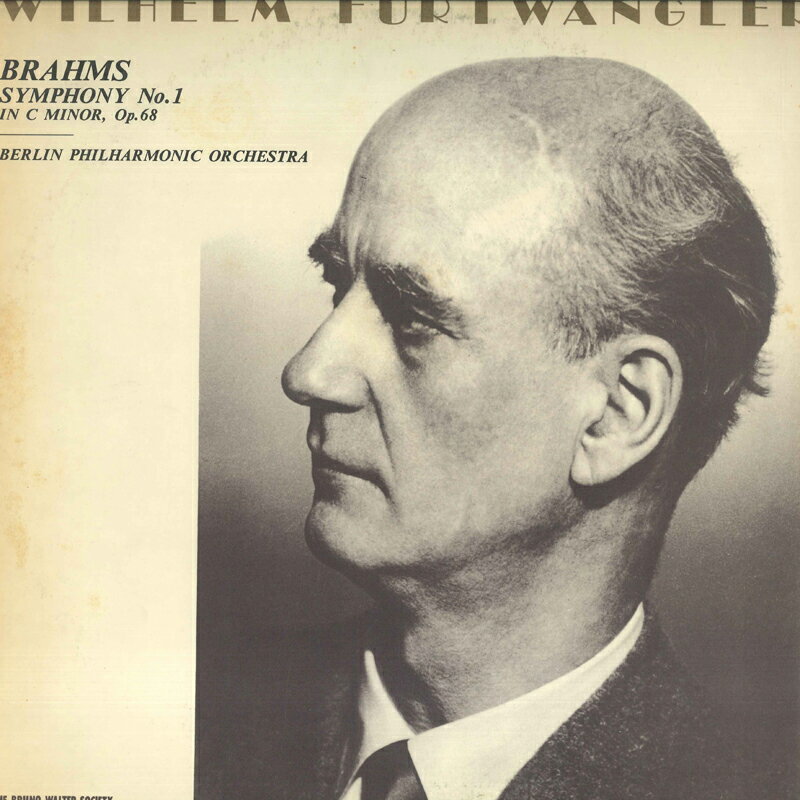 【中古】LP Johannes Brahms, Wilhelm Furtwangler, Berliner Philharmoniker Symphony No. 1 OW7820BS BRUNO WALTER SOCIETY /00260