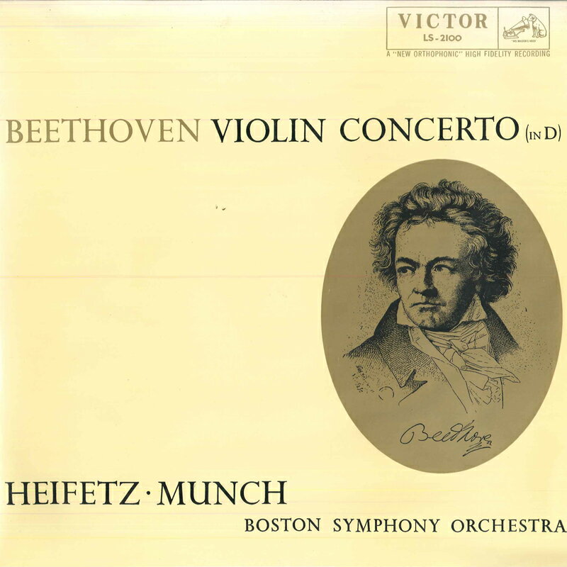 šLP Heifetz Munch-boston Beethoven:violin Concerto In D Major,op61 LS2100 VICTOR /00260