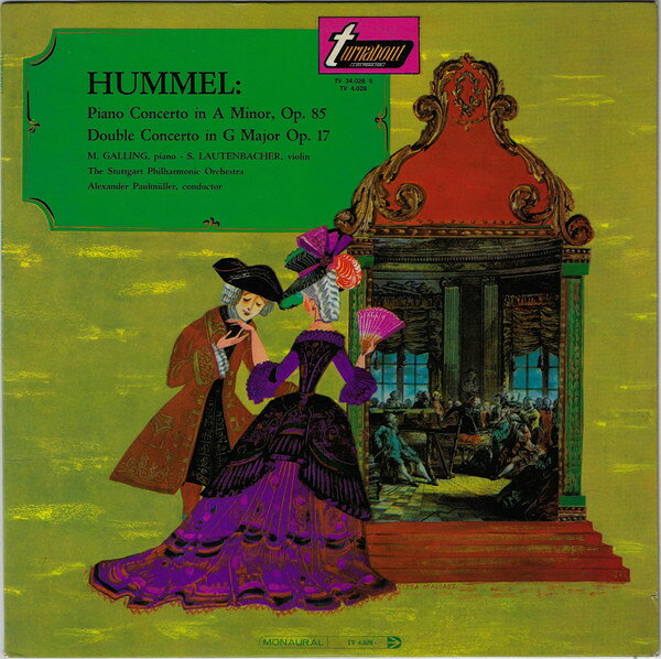 【中古】LP Johann Nepomuk Hummel , Martin Piano Concerto In A Minor, Op.85 / Double Concerto TV4028 Turnabout /00260