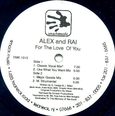 米12” Alex &amp; Rai For The Love Of You SMK1015 Smack /00250
