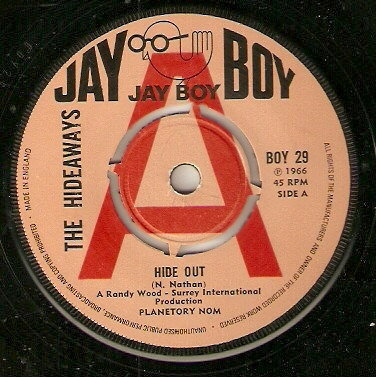 7” Hideaways (6) Hide Out BOY29PROMO Jay Boy プロモ /00080