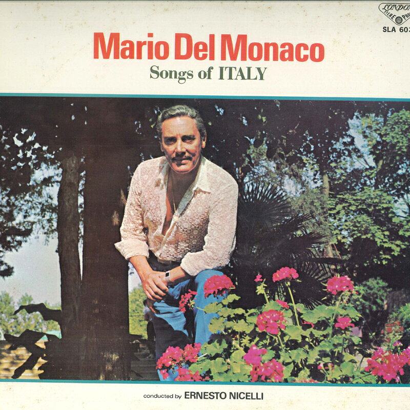 LP Mario Del Monaco イタリア民謡集 SLA6031 LONDON /00260