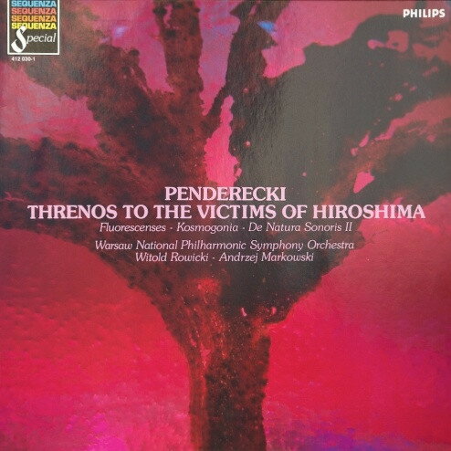 【中古】蘭LP Penderecki, Orkiestra Symfonic Threnos To The Victims Of Hiroshima / Fluorescenses 4120301 Philips /00260