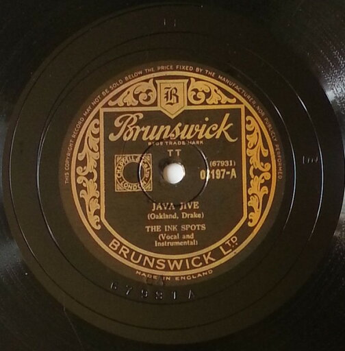 【中古】英78RPM/SP Ink Spots Java Jive / Do I Worry? 03197 Brunswick /00500 【中古】英78RPM/SP Ink Spots Java Jive / Do I Worry? 03197 Brunswick /00500