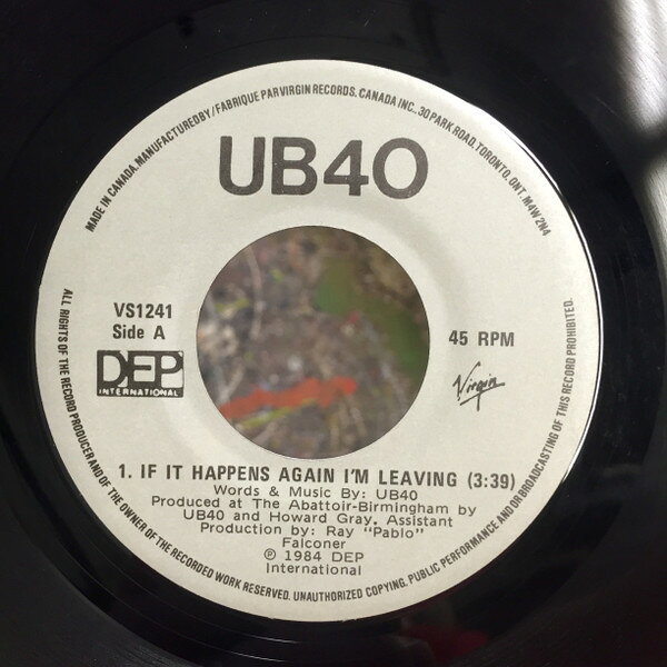 【中古】加7” UB40 If It Happens Again VS1241 DEP International /00080