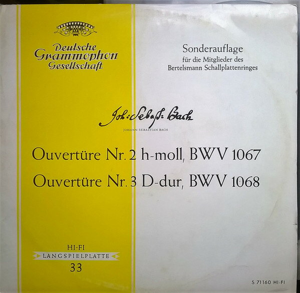 【中古】独LP フリッツ・リーガー, アンスバッ J S バッハ 管弦楽組曲 第2番 ロ短調, Bwv1067 / 管弦 S71160 DEUTSCHE GRAMMOPHON /00260