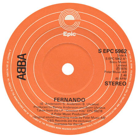 7” ABBA Fernando SEPC5962 Epic /00080