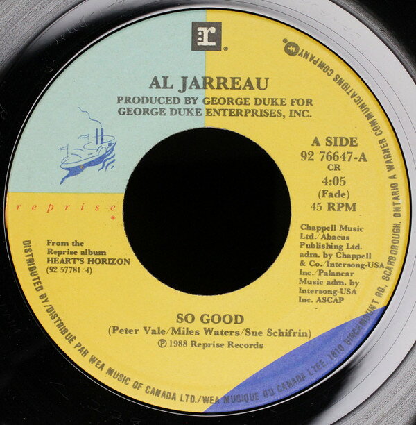 楽天レコードシティ 楽天市場店【中古】加7” Al Jarreau So Good 9276647 REPRISE /00080