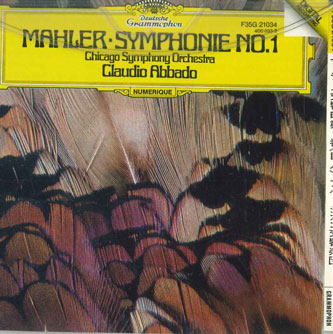【中古】CD アバド＝シカゴ交響楽団 マーラー：交響曲第1番《巨人》 4000332 POLY DOR /00110 recordcity-10345043 RECORD CITY 楽天市場店 パッケージ画像