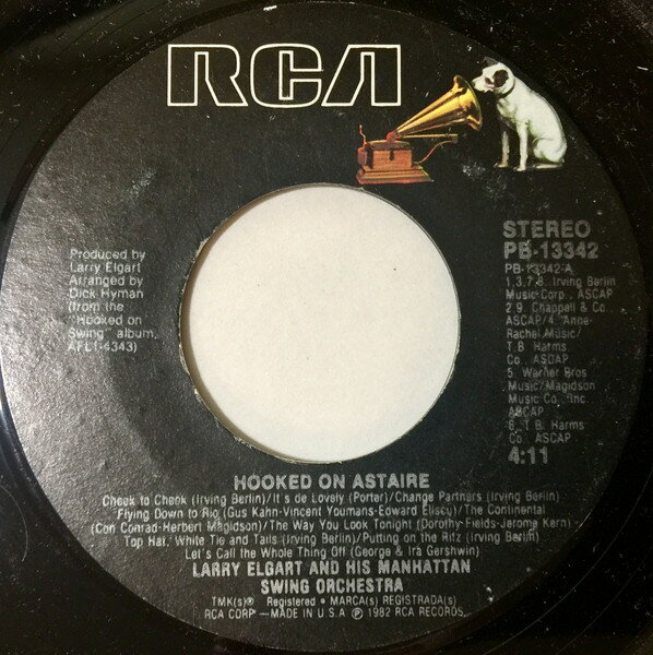 【中古】米7” Larry Elgart & His Manhattan S Hooked On Astaire / Hooked on the Blue(s) PB13342 RCA /00080