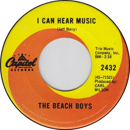 【中古】加7” Beach Boys I Can Hear Music 2432 Capitol Records /00080