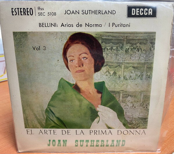 【中古】西7” Joan Sutherland El Arte De La Prima Donna Vol. 3 SEC5108 DECCA /00080