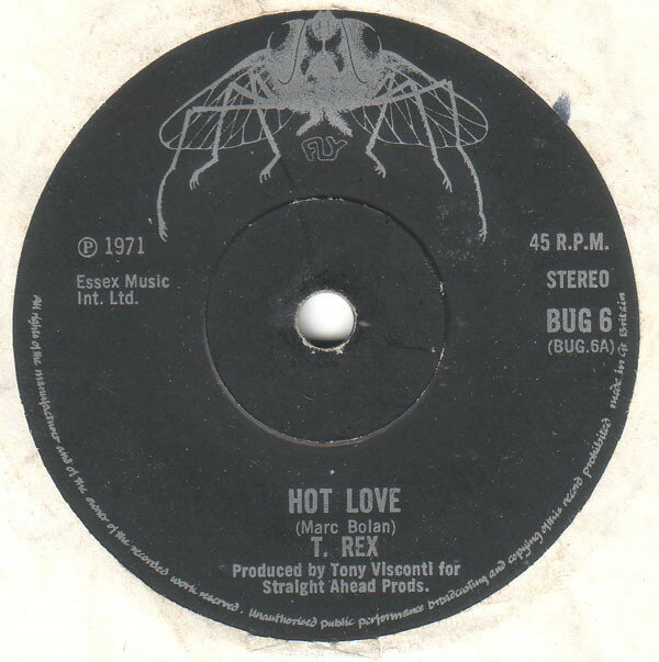 Artist Name: Z - 【中古】7” T. Rex Hot Love BUG6 Fly Records /00080