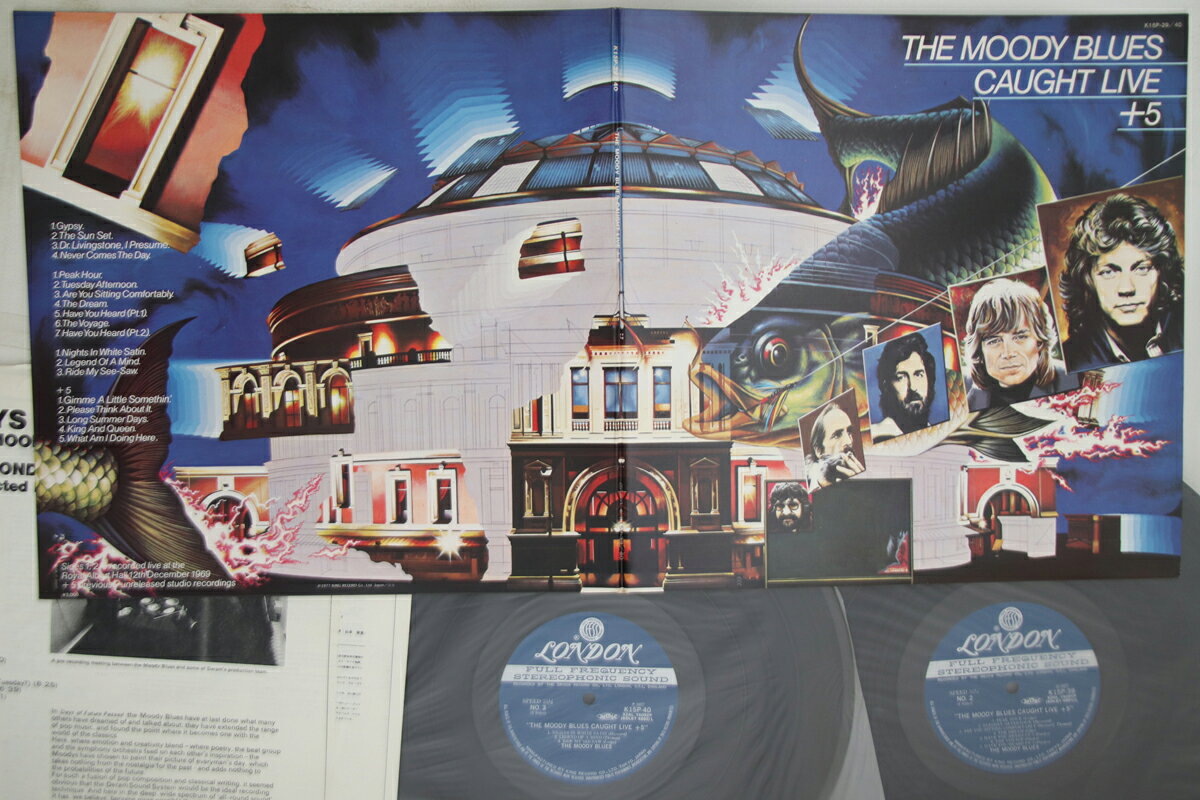 【中古】2LP Moody Blues Caught Live 5 K15P39 LONDON /00520