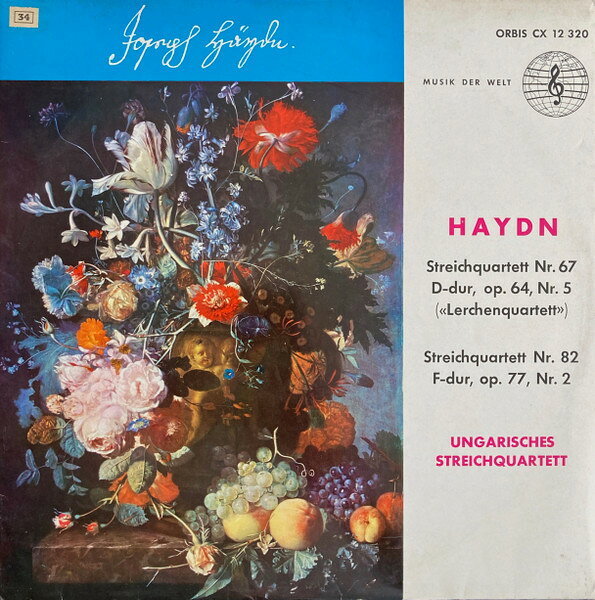 LP Haydn / Ungarisches Streichqua Streichquartett Nr. 67 D-Dur, Op. 64, Nr. 5 (”Lerch CX12320 Orbis /00260