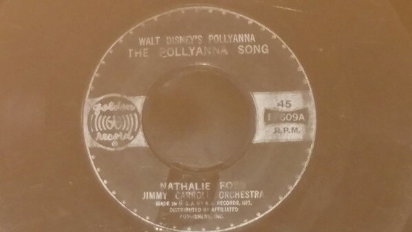 【中古】7” Nathalie Foss, Jimmy Carroll &amp; The Pollyanna Song / America The Beautiful FF609 GOLDEN /00080