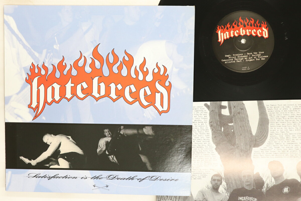 【中古】LP Hatebreed Satisfaction Is The Death Of Desire VR63LP VICTORY /00260