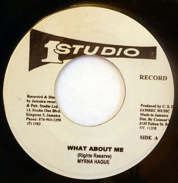 Artist Name: B - 【中古】7” Myrna Hague What About Me NONE Studio One /00080