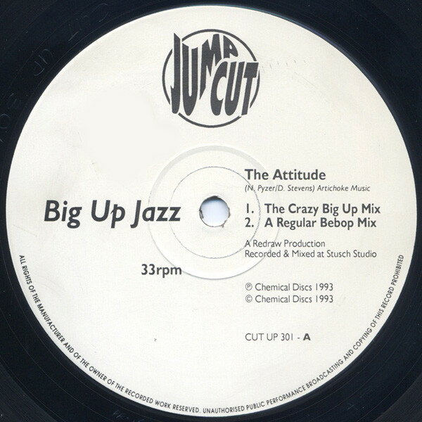 【中古】英12” Big Up Jazz The Attitude / Cool Jazz, Cool Jazz CUTUP301 Jump Cut /00250