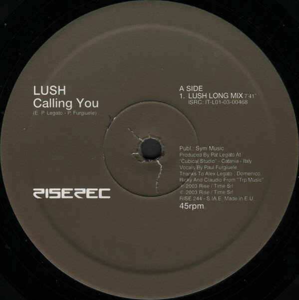 【中古】伊12” Lush Calling You RISE244 Rise /00250