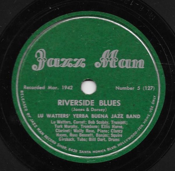 ・アーティスト Lu Watters & The Yerba Buena Jazz Band ・タイトル Riverside Blues / Cake Walking Babies ・レーベル・型番 Jazz Man Number5 ・フォーマット 78回転SP盤レコード ・コンディション(盤) 良い (VG+) ・コンディション(ジャケット) プレインカバー（元ジャケット／カバー無し） ・コンディション(帯) オビなし ・特記事項 【※再生コンディションによる返品不可】【盤に小さいキズ】 サンプル画像です。実際の商品の画像ではありません 商品写真はバーコード/カタログ番号に対応したサンプル画像ですので、お送りする商品の画像ではありません。帯やライナーなどの付属品は、特記事項に記載されている場合のみ含まれます。プロモやカラーレコードなどの仕様についても、該当する場合のみ特記事項に記載しています。 【ご購入前に必ずご確認ください】 ・本店サイト(www.recordcity.jp)とは価格、送料が違います ・本店サイト、その他支店のオーダーとは同梱発送できません ・注文確定後に別の注文を頂いた場合、注文同士の同梱は致しかねます。 ・別倉庫から発送しているため、店頭受け渡しは対応しておりません ・一部商品は他の通販サイトでも販売しているため、ご注文のタイミングによっては商品のご用意ができない場合がございます。 ・土日祝日はお休みです 金曜・祝前日9時以降のご連絡またはご入金は、返答または発送が週明け・祝日明けに順次対応となります。 ・ご購入後のキャンセル不可 ご購入後のキャンセルはいかなる理由においてもお受けできません。ご了承の上、ご購入くださいませ。 ・日本郵便(ゆうパック/ゆうメール)によるお届けになります。 ・中古品であることをご理解ください 当ストアでは中古商品を主に販売しております。中古品であることをご理解の上ご購入ください。また、一部商品はRecordCityオンラインストアで試聴可能です。 ・返品について お客様のご都合による返品は一切承っておりません。 表記の内容と実際の商品に相違がある場合、また針飛び等で返品・返金をご希望される場合は、商品の到着後1週間以内にご連絡ください。商品の返送をこちらで確認後、キャンセル・返金を行います。 コンディションVG以下の商品は返品できません。プレイに影響のない表面のこすれ傷、プレス起因のノイズ盤は返品の対象外です。 【コンディション表記】 ・ほぼ新品(M-)(Like New) 完全な新品。未使用。当店ではほぼ使用しません ・非常に良い(EX)(Excellent) 中古盤として美品な状態。わずかな経年を感じるものの傷みを感じさせない、当店基準で最高の状態 ・良い(VG+)(Very Good Plus) 丁寧に扱われた中古品で、軽い使用感がみられる。 ・可(VG)(Acceptable) 使い込まれた中古品で、「良い」よりもさらに使用感がみられる。 ・悪い(VG-)(Bad) 状態が悪いアイテム。使用の保障はなく、再生不可、針飛び、目立つノイズがあるかもしれない。状態によるクレーム不可。返品不可。 ・非常に悪い(G)(Very Bad) 「悪い」よりさらに状態が悪いアイテム。使用の保障はなく、再生不可、針飛び、目立つノイズがあるかもしれない。状態によるクレーム不可。返品不可。 ・ジャンク(Fair)(Junk/Fair) 割れている、反っている、水ダメージがある、カビ、ジャケットが分離している、ひどい書き込み、ひどい擦れなど最低の状態。使用の保障はなく、再生不可、針飛び、目立つノイズがあるかもしれない。状態によるクレーム不可。返品不可。 ・ジャンク(Poor)(Junk/Poor) 割れている、反っている、水ダメージがある、カビ、ジャケットが分離している、ひどい書き込み、ひどい擦れなど最低の状態。使用の保障はなく、再生不可、針飛び、目立つノイズがあるかもしれない。状態によるクレーム不可。返品不可。