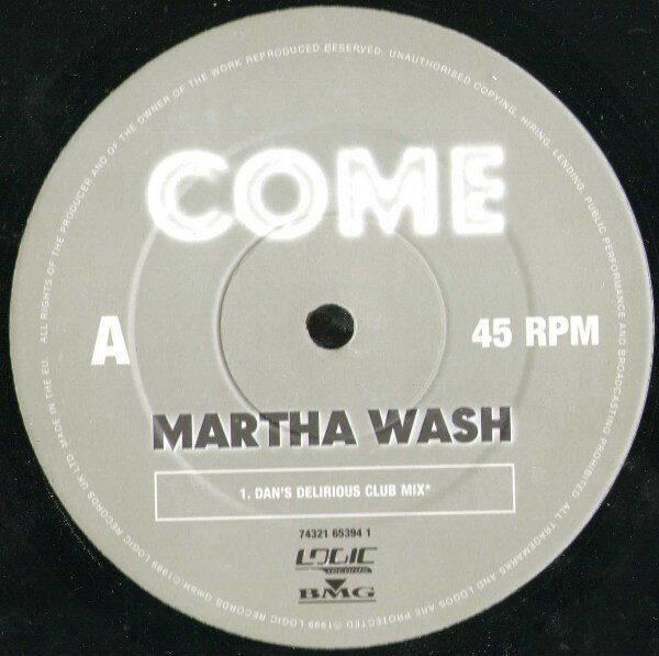 【中古】英12” Martha Wash Come 74321653941 Logic Records /00250