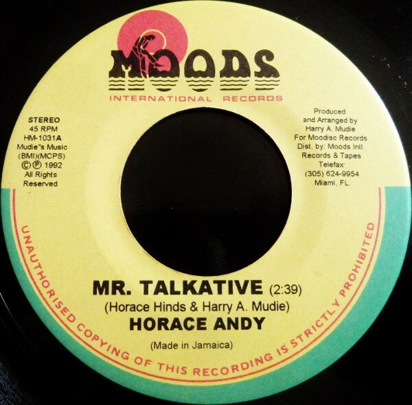 ・アーティスト Horace Andy ・タイトル Mr. Talkative ・レーベル・型番 ・フォーマット 7インチレコード ・コンディション(盤) 良い (VG+) ・コンディション(ジャケット) プレインカバー（元ジャケット／カバー無し） ・コンディション(帯) オビなし ・特記事項 サンプル画像です。実際の商品の画像ではありません 商品写真はバーコード/カタログ番号に対応したサンプル画像ですので、お送りする商品の画像ではありません。帯やライナーなどの付属品は、特記事項に記載されている場合のみ含まれます。プロモやカラーレコードなどの仕様についても、該当する場合のみ特記事項に記載しています。 【ご購入前に必ずご確認ください】 ・本店サイト(www.recordcity.jp)とは価格、送料が違います ・本店サイト、その他支店のオーダーとは同梱発送できません ・注文確定後に別の注文を頂いた場合、注文同士の同梱は致しかねます。 ・別倉庫から発送しているため、店頭受け渡しは対応しておりません ・一部商品は他の通販サイトでも販売しているため、ご注文のタイミングによっては商品のご用意ができない場合がございます。 ・土日祝日はお休みです 金曜・祝前日9時以降のご連絡またはご入金は、返答または発送が週明け・祝日明けに順次対応となります。 ・ご購入後のキャンセル不可 ご購入後のキャンセルはいかなる理由においてもお受けできません。ご了承の上、ご購入くださいませ。 ・日本郵便(ゆうパック/ゆうメール)によるお届けになります。 ・中古品であることをご理解ください 当ストアでは中古商品を主に販売しております。中古品であることをご理解の上ご購入ください。また、一部商品はRecordCityオンラインストアで試聴可能です。 ・返品について お客様のご都合による返品は一切承っておりません。 表記の内容と実際の商品に相違がある場合、また針飛び等で返品・返金をご希望される場合は、商品の到着後1週間以内にご連絡ください。商品の返送をこちらで確認後、キャンセル・返金を行います。 コンディションVG以下の商品は返品できません。プレイに影響のない表面のこすれ傷、プレス起因のノイズ盤は返品の対象外です。 【コンディション表記】 ・ほぼ新品(M-)(Like New) 完全な新品。未使用。当店ではほぼ使用しません ・非常に良い(EX)(Excellent) 中古盤として美品な状態。わずかな経年を感じるものの傷みを感じさせない、当店基準で最高の状態 ・良い(VG+)(Very Good Plus) 丁寧に扱われた中古品で、軽い使用感がみられる。 ・可(VG)(Acceptable) 使い込まれた中古品で、「良い」よりもさらに使用感がみられる。 ・悪い(VG-)(Bad) 状態が悪いアイテム。使用の保障はなく、再生不可、針飛び、目立つノイズがあるかもしれない。状態によるクレーム不可。返品不可。 ・非常に悪い(G)(Very Bad) 「悪い」よりさらに状態が悪いアイテム。使用の保障はなく、再生不可、針飛び、目立つノイズがあるかもしれない。状態によるクレーム不可。返品不可。 ・ジャンク(Fair)(Junk/Fair) 割れている、反っている、水ダメージがある、カビ、ジャケットが分離している、ひどい書き込み、ひどい擦れなど最低の状態。使用の保障はなく、再生不可、針飛び、目立つノイズがあるかもしれない。状態によるクレーム不可。返品不可。 ・ジャンク(Poor)(Junk/Poor) 割れている、反っている、水ダメージがある、カビ、ジャケットが分離している、ひどい書き込み、ひどい擦れなど最低の状態。使用の保障はなく、再生不可、針飛び、目立つノイズがあるかもしれない。状態によるクレーム不可。返品不可。