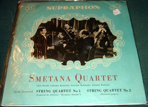【中古】チェコスロバキアLP Leo sJanacek, Smetana Quartet, String Quartet No 1 (Inspired By Tolstoys ”Kreutzer LPV298 Supraphon /00260