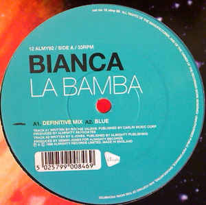 ・アーティスト Bianca ・タイトル La Bamba ・レーベル・型番 Almighty Records 12ALMY92 ・フォーマット 12インチレコード ・コンディション(盤) 良い (VG+) ・コンディション(ジャケット) プレインカバー（元ジャケット／カバー無し） ・コンディション(帯) オビなし ・特記事項 【レーベルに書き込み】 サンプル画像です。実際の商品の画像ではありません 商品写真はバーコード/カタログ番号に対応したサンプル画像ですので、お送りする商品の画像ではありません。帯やライナーなどの付属品は、特記事項に記載されている場合のみ含まれます。プロモやカラーレコードなどの仕様についても、該当する場合のみ特記事項に記載しています。 【ご購入前に必ずご確認ください】 ・本店サイト(www.recordcity.jp)とは価格、送料が違います ・本店サイト、その他支店のオーダーとは同梱発送できません ・注文確定後に別の注文を頂いた場合、注文同士の同梱は致しかねます。 ・別倉庫から発送しているため、店頭受け渡しは対応しておりません ・一部商品は他の通販サイトでも販売しているため、ご注文のタイミングによっては商品のご用意ができない場合がございます。 ・土日祝日はお休みです 金曜・祝前日9時以降のご連絡またはご入金は、返答または発送が週明け・祝日明けに順次対応となります。 ・ご購入後のキャンセル不可 ご購入後のキャンセルはいかなる理由においてもお受けできません。ご了承の上、ご購入くださいませ。 ・日本郵便(ゆうパック/ゆうメール)によるお届けになります。 ・中古品であることをご理解ください 当ストアでは中古商品を主に販売しております。中古品であることをご理解の上ご購入ください。また、一部商品はRecordCityオンラインストアで試聴可能です。 ・返品について お客様のご都合による返品は一切承っておりません。 表記の内容と実際の商品に相違がある場合、また針飛び等で返品・返金をご希望される場合は、商品の到着後1週間以内にご連絡ください。商品の返送をこちらで確認後、キャンセル・返金を行います。 コンディションVG以下の商品は返品できません。プレイに影響のない表面のこすれ傷、プレス起因のノイズ盤は返品の対象外です。 【コンディション表記】 ・ほぼ新品(M-)(Like New) 完全な新品。未使用。当店ではほぼ使用しません ・非常に良い(EX)(Excellent) 中古盤として美品な状態。わずかな経年を感じるものの傷みを感じさせない、当店基準で最高の状態 ・良い(VG+)(Very Good Plus) 丁寧に扱われた中古品で、軽い使用感がみられる。 ・可(VG)(Acceptable) 使い込まれた中古品で、「良い」よりもさらに使用感がみられる。 ・悪い(VG-)(Bad) 状態が悪いアイテム。使用の保障はなく、再生不可、針飛び、目立つノイズがあるかもしれない。状態によるクレーム不可。返品不可。 ・非常に悪い(G)(Very Bad) 「悪い」よりさらに状態が悪いアイテム。使用の保障はなく、再生不可、針飛び、目立つノイズがあるかもしれない。状態によるクレーム不可。返品不可。 ・ジャンク(Fair)(Junk/Fair) 割れている、反っている、水ダメージがある、カビ、ジャケットが分離している、ひどい書き込み、ひどい擦れなど最低の状態。使用の保障はなく、再生不可、針飛び、目立つノイズがあるかもしれない。状態によるクレーム不可。返品不可。 ・ジャンク(Poor)(Junk/Poor) 割れている、反っている、水ダメージがある、カビ、ジャケットが分離している、ひどい書き込み、ひどい擦れなど最低の状態。使用の保障はなく、再生不可、針飛び、目立つノイズがあるかもしれない。状態によるクレーム不可。返品不可。
