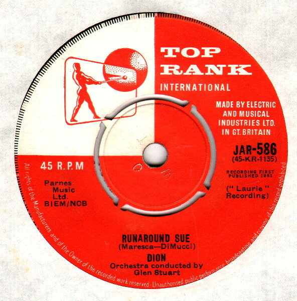 英7” Dion Runaround Sue JAR586 Top Rank Internation /00080