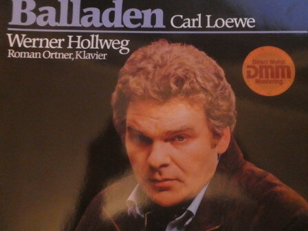 【中古】独LP Carl Loewe , Werner Hollweg , Balladen 642786 Telefunken /00260