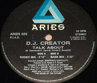 【中古】伊12” DJ Creator Talk About ARIES025 Aries Records /00250 【中古】伊12” DJ Creator Talk About ARIES025 Aries Records /00250